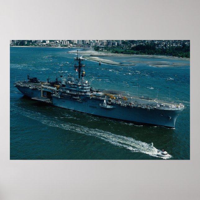 Poster USS Tripoli", navio de ataque Helicóptero LPH 10 (Frente)