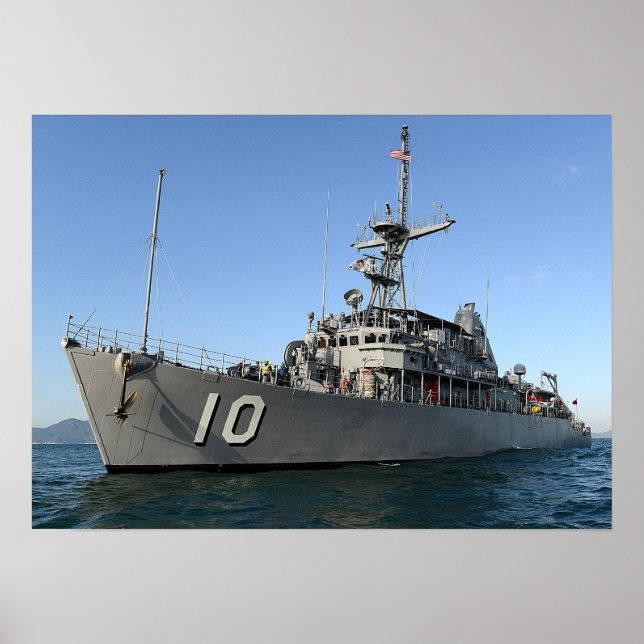 Poster USS Warrior (MCM 10) (Frente)