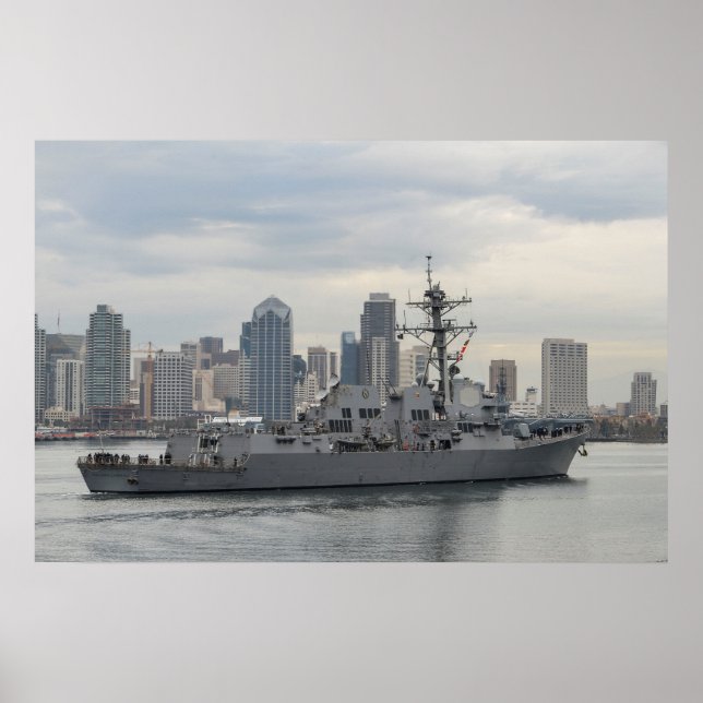 Póster USS William P. Lawrence (DDG 110) (Frente)
