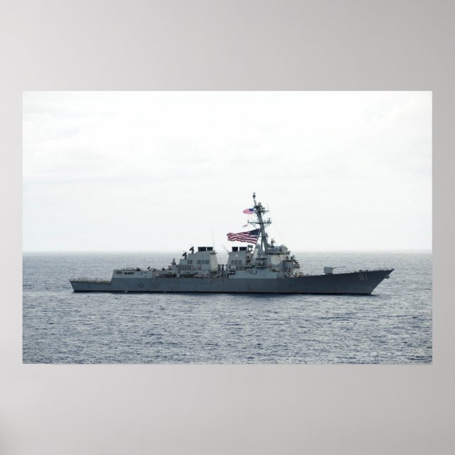 Póster USS Winston S. Churchill (DG 81) (Frente)