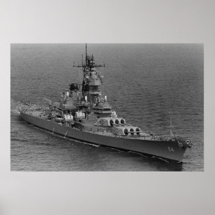 Póster USS Wisconsin (BB-64)