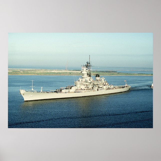 Poster USS Wisconsin (BB-64) (Frente)