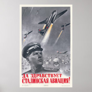 Póster USSR CCCP Guerra Fria União Soviética de Propagand