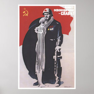Poster USSR CCCP Guerra Fria União Soviética de Propagand