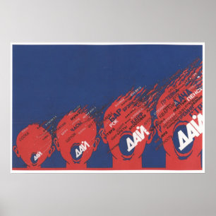 Poster USSR CCCP Guerra Fria União Soviética de Propagand