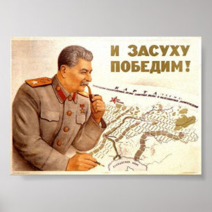 Póster USSR CCCP Guerra Fria União Soviética de Propagand
