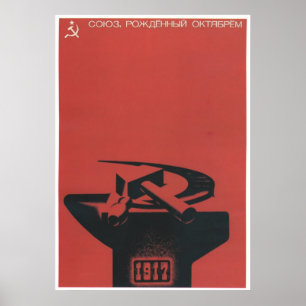 Poster USSR CCCP Guerra Fria União Soviética de Propagand