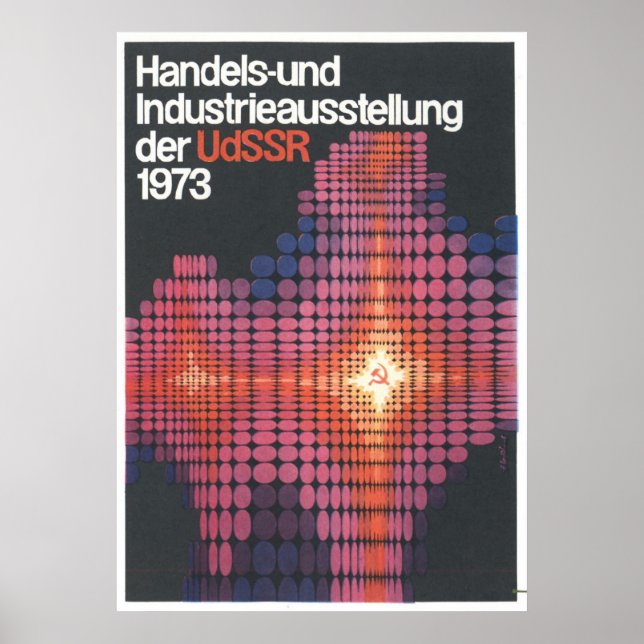 Poster USSR CCCP Guerra Fria União Soviética de Propagand (Frente)