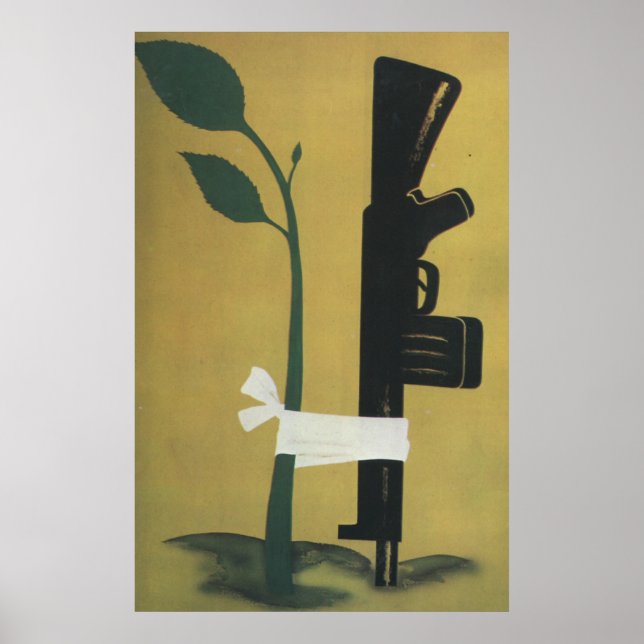 Poster USSR CCCP Guerra Fria União Soviética de Propagand (Frente)