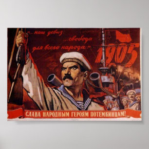 Póster USSR CCCP Guerra Fria União Soviética de Propagand