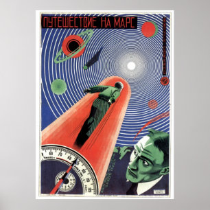 Póster USSR CCCP Guerra Fria União Soviética de Propagand