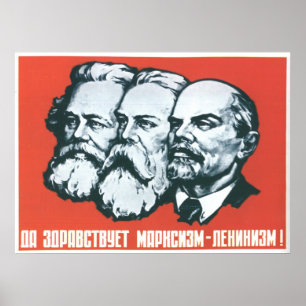 Poster USSR CCCP Guerra Fria União Soviética de Propagand
