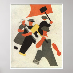 Póster USSR CCCP Guerra Fria União Soviética de Propagand