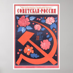 Poster USSR CCCP Guerra Fria União Soviética de Propagand