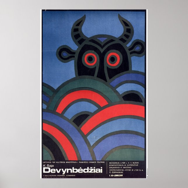 Poster USSR CCCP Guerra Fria União Soviética de Propagand (Frente)