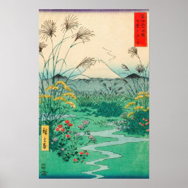 Poster Utagawa Hiroshige - Planície de Otsuki na provínci