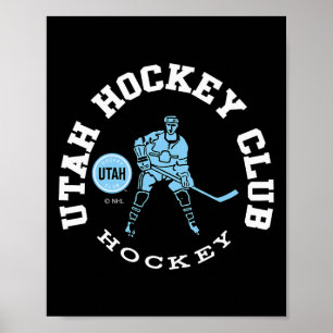 Poster Utah Hockey Club Edge Dark Heather Licenciado Ofic