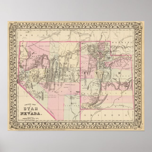 Póster Utah, Nevada 2 (Frente)