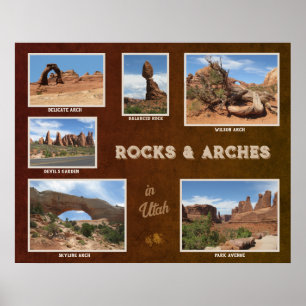 Poster Utah: Rochas e Arcos