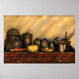 Poster Utensílios - da cozinha vida ainda