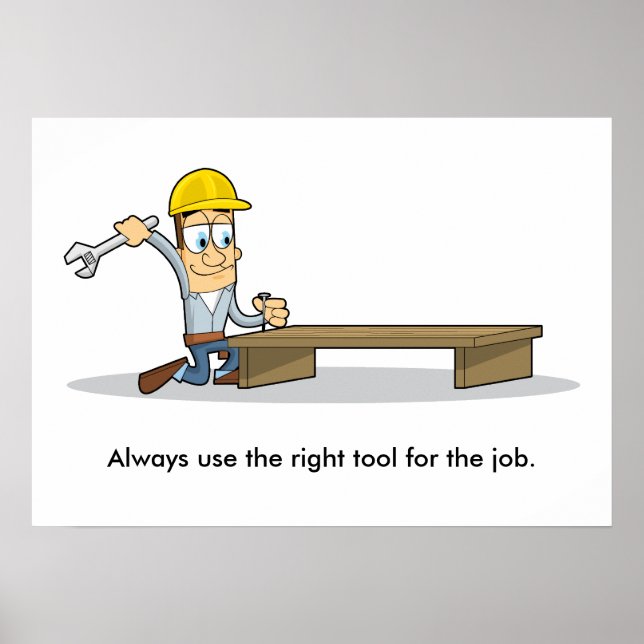 Póster Utilização das ferramentas manuais 001 (Frente)