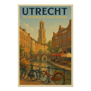 Póster UTRECHT – O Coração da História Holandesa