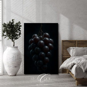 Poster Uvas Cinematográficas Macro Hiper Realista de Natu
