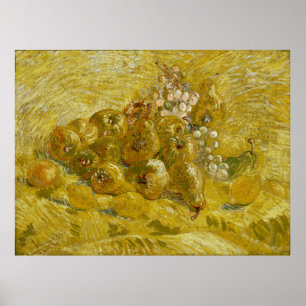 Póster Uvas das peras dos limões dos marmelos por Van
