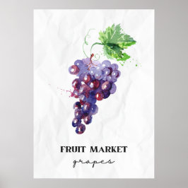 Poster Uvas de fruta