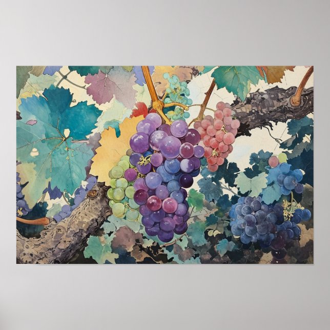 Poster Uvas na Videira (Frente)
