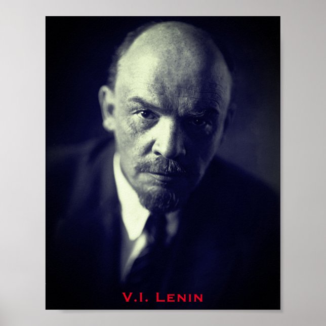 Poster V.I. Lenin - Chefe da União Soviética - CCCP (Frente)