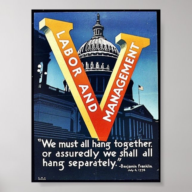 Póster V Mão De Obra E Gestão (Frente)