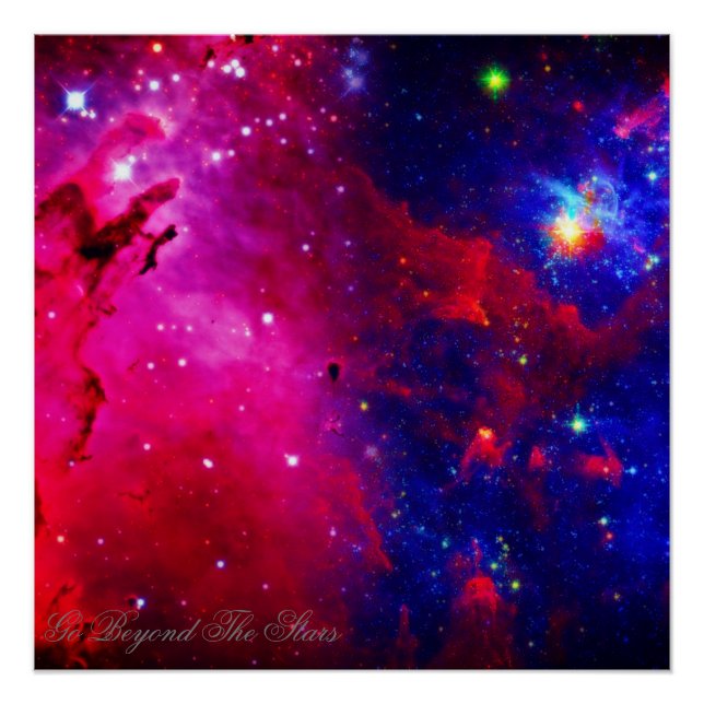 Póster "Vá Além" As Estrelas (Frente)