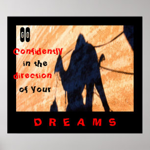 Póster Vá com confiança na direção...