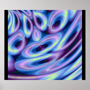 Poster VÁ COM O FLUXO!!! (Azul)