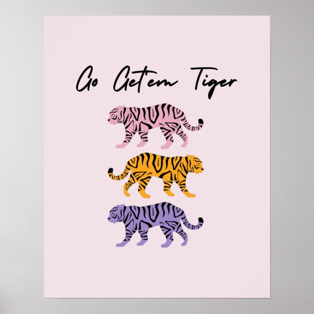 Poster Vá Comprá-los, cor-de-rosa cor-de-rosa púrpura, (Frente)
