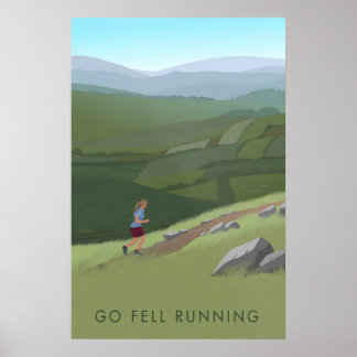 Poster Vá Correr em Queda Cartaz de Viagem