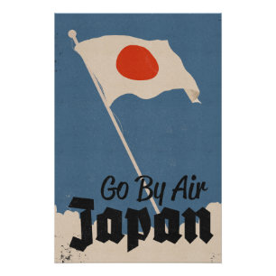 Póster Vá De Avião Japão
