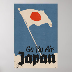 Poster Vá De Avião Japão