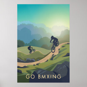 Poster Vá de BMX Cartaz de Viagens