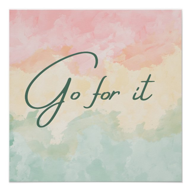 Póster Vá em frente (Frente)