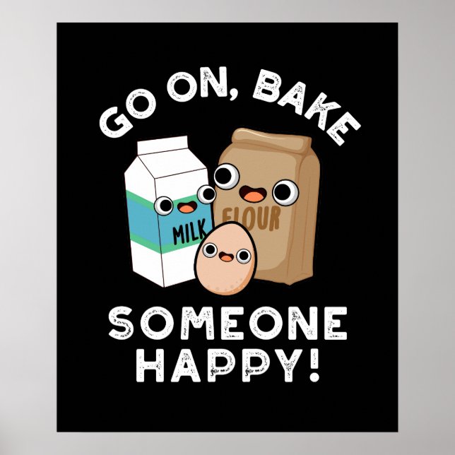 Poster Vá Fazer Alguém Feliz Com Uma Receita Divertida de (Frente)