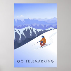 Poster Vá fazer Telemark Viagem Cartaz