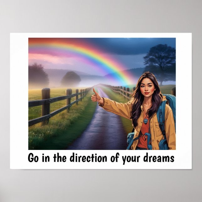 Poster Vá na direção dos seus sonhos (Frente)