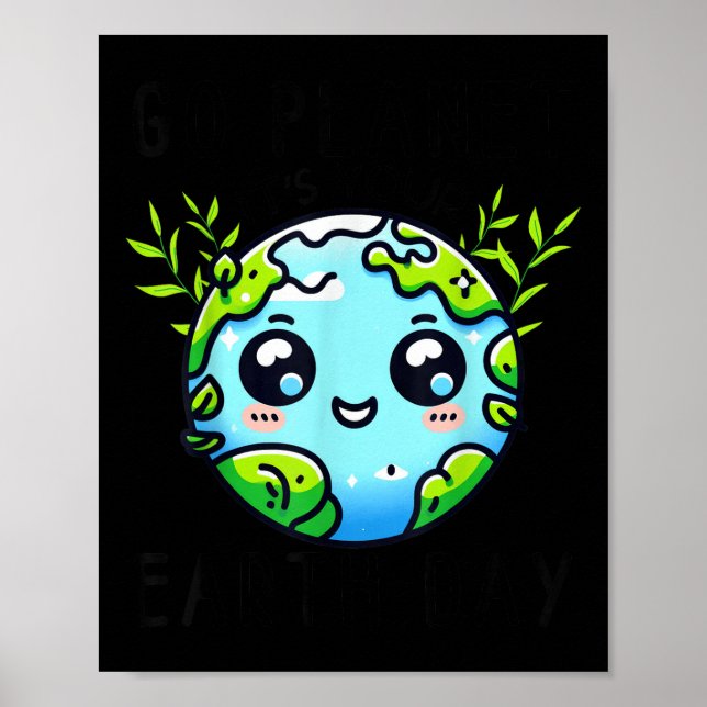 Poster Vá Para O Planeta É Seu Professor No Dia Da Terra  (Frente)