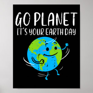 Poster Vá Planeta É Seu Dia Da Terra Ambientalista Homens