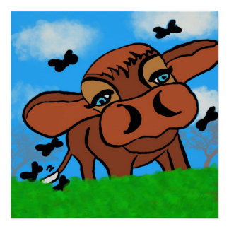 Póster vaca