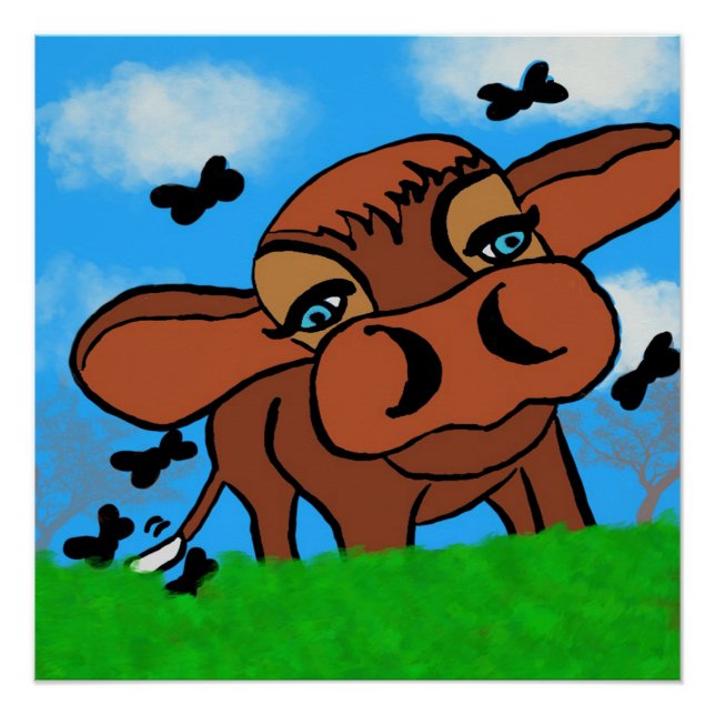 Póster vaca (Frente)