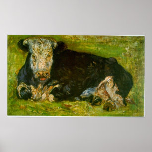 Póster Vaca de encontro por Vincent van Gogh