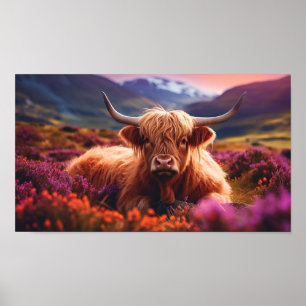 Poster Vaca de Highland escocesa